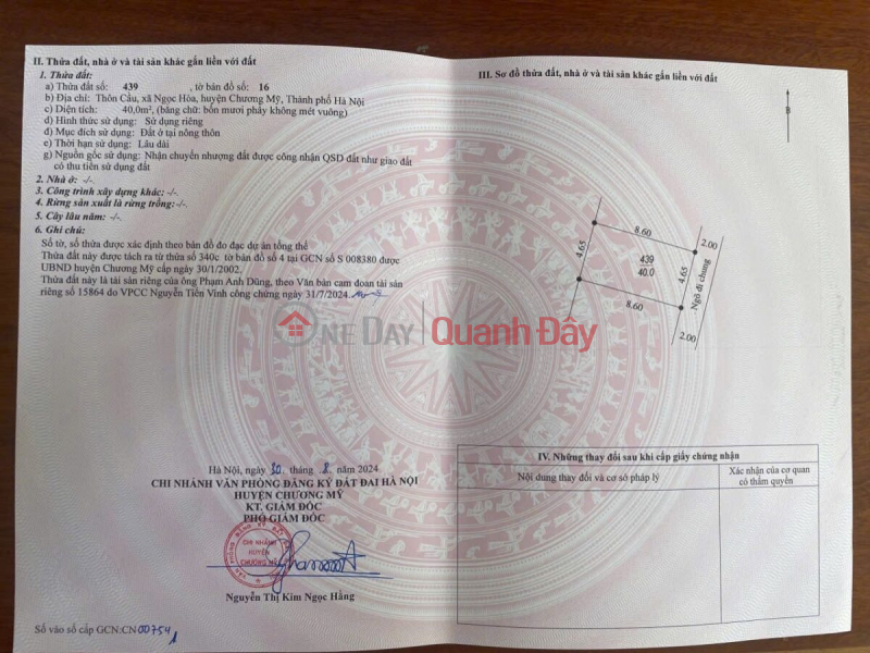 đ 10 triệu BÁN NHÀ 40M TẠI NGỌC HÒA-CHƯƠNG MỸ-HÀ NỘI