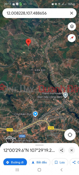 Owner Needs to Sell a Beautiful Land Plot in Bon Dak Blao, Kien Duc Town, Dawk R'Lap District, Dak Nong Vietnam Sales, đ 2.6 Billion