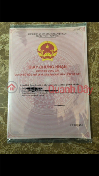 ĐẤT ĐẸP – GIÁ TỐT – CHÍNH CHỦ CẦN BÁN GẤP tại , Xã Tân Vĩnh Hiệp, Thị xã Tân Uyên, Bình Dương, Việt Nam, Bán đ 9,6 tỷ