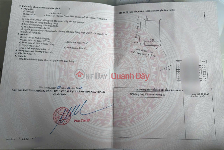 đ 1.69 Billion, 2-STOREY CORNER HOUSE FOR SALE, PHUOC HAI ALLEY 1.690 BILLION