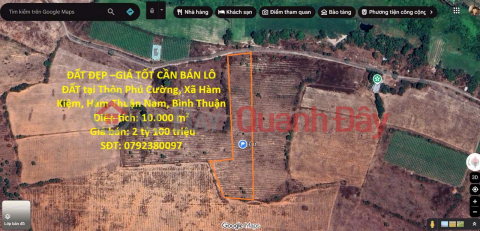 PRIME LAND FOR SALE AT A GOOD PRICE in Phu Cuong Hamlet, Ham Kiem Commune, Ham Thuan Nam District, Binh Thuan Province _0