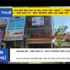 New building for rent, located on Go Dau Street, Tan Phu District, 160m², 7 floors - near the intersection. _0