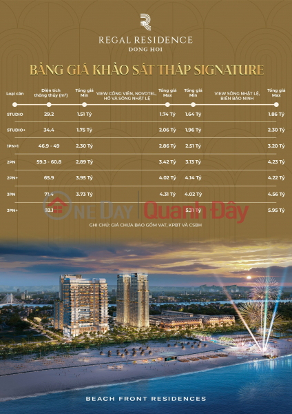 Property Search Vietnam | OneDay | Nhà ở, Niêm yết bán, SỞ HỮU CĂN HỘ BIỂN SỔ HỒNG LÂU DÀI REGAL QUẢNG BÌNH