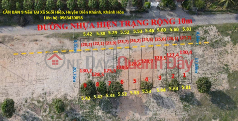PRIME LAND – GOOD PRICE – OWNER SELLING 9 PLOTS IN SUOI HIEP COMMUNE, DIEN KHANH DISTRICT, KHANH HOA PROVINCE _0