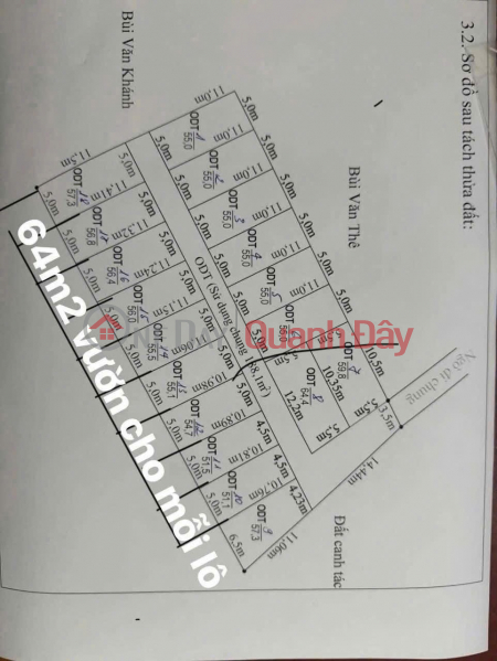 Land in Hoa Nghia, Duong Kinh - car access - price only 1.x billion ZALO 0567 222 555 Sales Listings