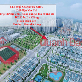 Cho thuê Shophouse đối diện Đại học Vin Uni - Vinhomes Ocean Park Gia Lâm _0