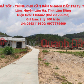 BEAUTIFUL LAND - GOOD PRICE - OWNER NEEDS TO SELL LAND QUICKLY AT Hamlet 5, Gia Lam Commune, Lam Ha District, Lam Dong Province _0