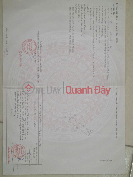 OWNER NEEDS TO SELL A LOT OF LAND IN A GOOD LOCATION IN Tan Tra, Tan Xuan, Dong Xoai, Binh Phuoc - SUPER GOOD PRICE Sales Listings