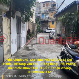 House for Rent by Owner No. 9\/45 Le Dai Hanh - Hoang Van Thu Ward - Hong Bang - Hai Phong _0