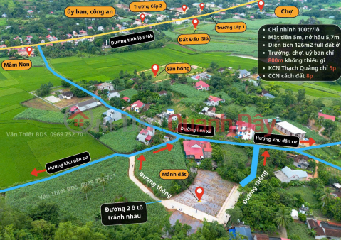 Owner selling 2 plots of land in Thanh Vinh, Thanh Hoa - Fully residential land, ready title deeds, only 160 million VND per plot. _0
