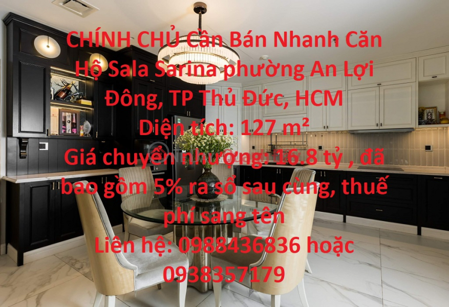 OWNER Need to Sell Sarina Apartment Thu Duc City Fast - Extremely Favorable Price Sales Listings