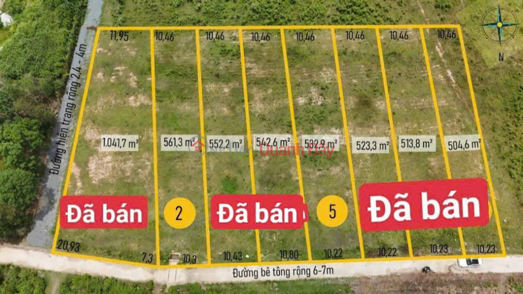 Property Search Vietnam | OneDay | Residential Sales Listings, 561m2, full residential area. Car road. Residential area. Near tourist area, selling price 395 million VND O79-53NamBa530 less than 700k\\/m2