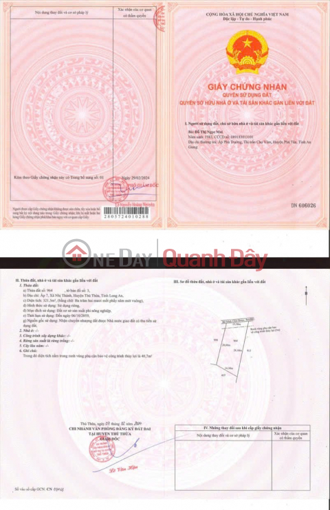 Ngân hàng BIDV thanh lý tài sản Nhà kho mặt tiền QL1A, huyện Thủ Thừa, Long An _0