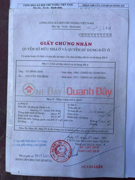  Làm ơn chọn, Nhà ở | Niêm yết bán, đ 29 tỷ