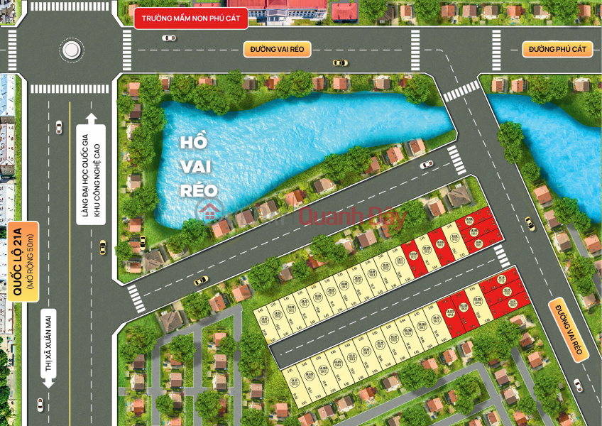 Bán đất nền Láng Hòa Lạc 100m2 giá 2.9 tỷ – đối diện Vin Trường Y, khu dân cư sầm uất Nguyễn Hùng BĐS - Niêm yết bán