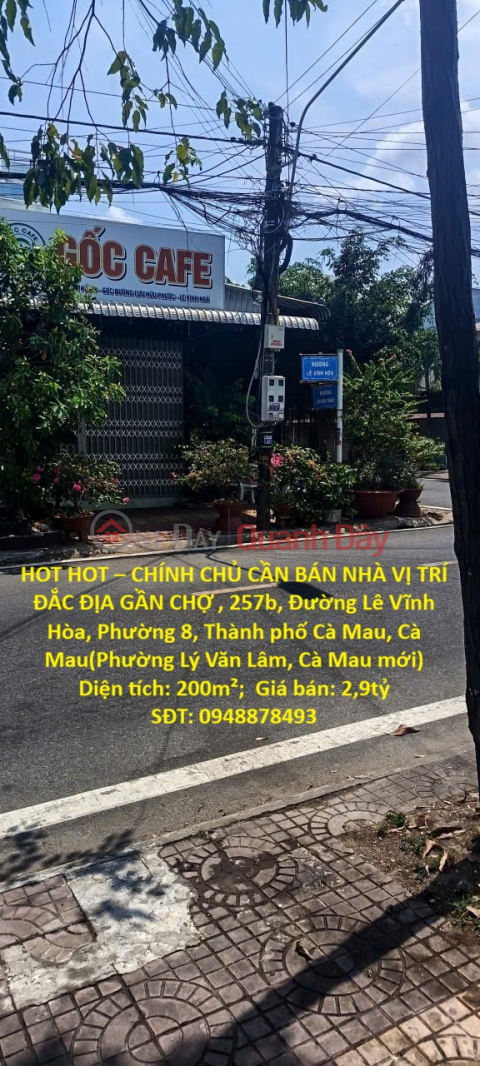 HOT HOT – CHÍNH CHỦ CẦN BÁN NHÀ VỊ TRÍ ĐẮC ĐỊA GẦN CHỢ , Phường 8, Thành phố Cà Mau, _0