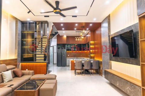 3-story house with 3 mezzanines in Hoa Xuan ecological urban area, Tran Kim Xuyen street _0