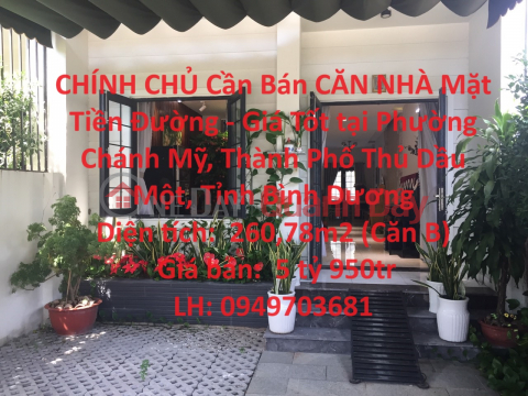 OWNER Needs to Sell a HOUSE Fronting the Street - Good Price in Chanh My Ward _0