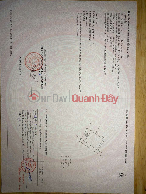 CHÍNH CHỦ CẦN BÁN 40 M2 TRÂU QUỲ - GIA LÂM, GIÁ NHỈNH 6.X TỶ, LIÊN HỆ 0985865658 _0