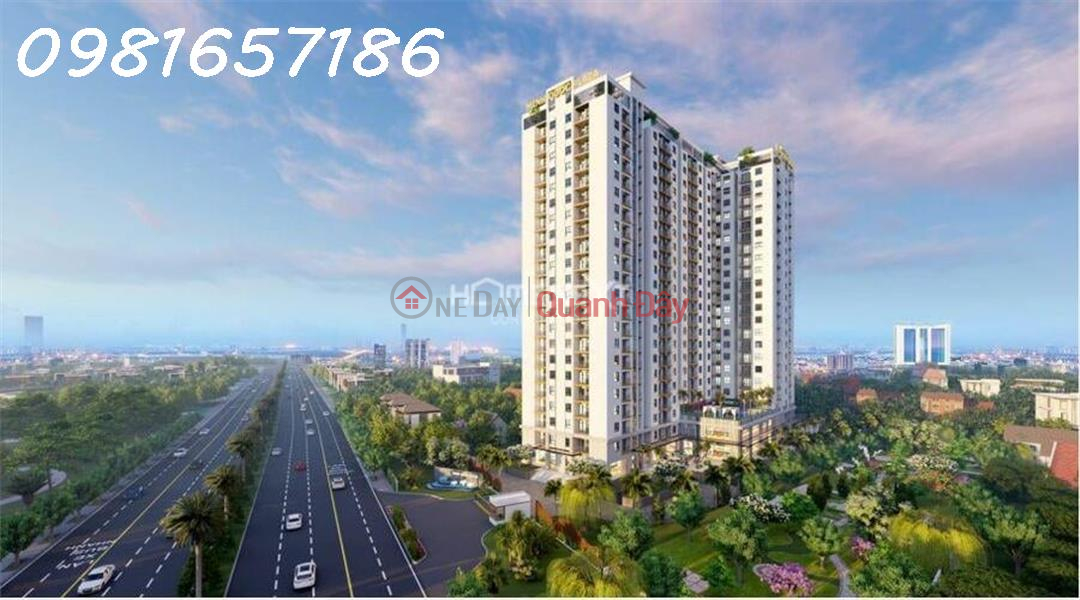 Cho thuê căn hộ dự án Minh Quốc Plaza, 2PN + 2WC - DT 65m2 - Nội thất cơ bản Niêm yết cho thuê