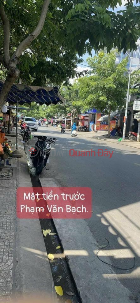 House in front of Pham Van Bach Market, Ward 12, Go Vap, width 4.6, length 33m, _0