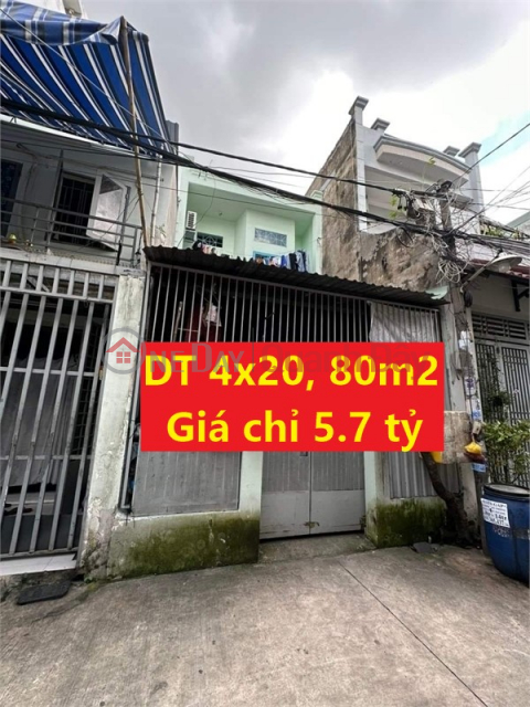 Ngộp! Nhà riêng 80m2 Bờ Bao Tân Thắng, Tân Phú – HXH, ngay AEON, 5.7 tỷ _0