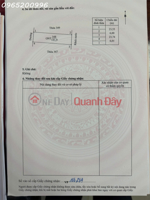 Prime property - Land for sale in An Cu, Dinh Hoa commune, Ninh Binh province, area 141.9m2, investment price. _0