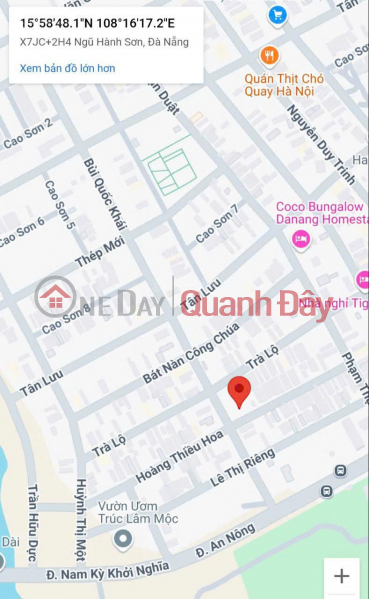 đ 3,55 tỷ Chính chủ cần bán gấp - lô đất ven biển Tân Trà - Ngũ Hành Sơn, Đà Nẵng - 115m² - giá tốt!