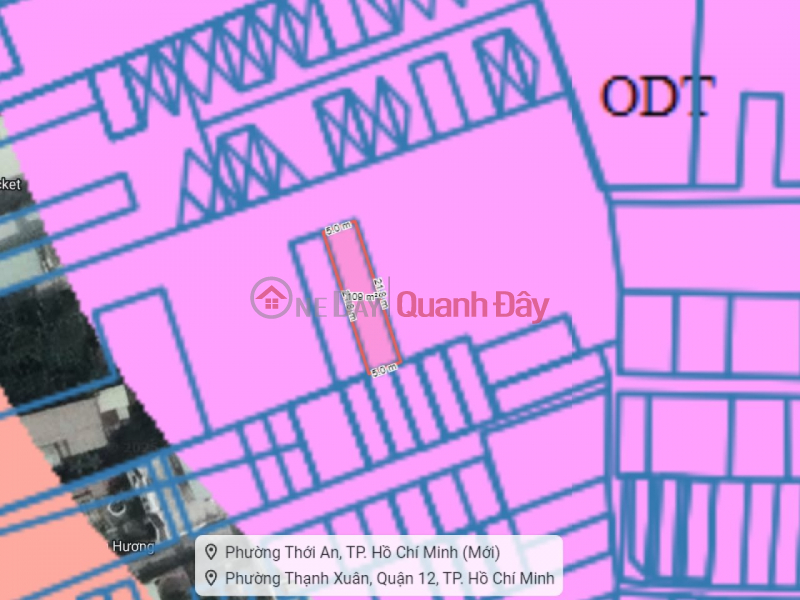 đ 5,8 tỷ, Đất Nở hậu mỏng Hẻm ôtô 105m2 – Thạnh Xuân 18 Q12