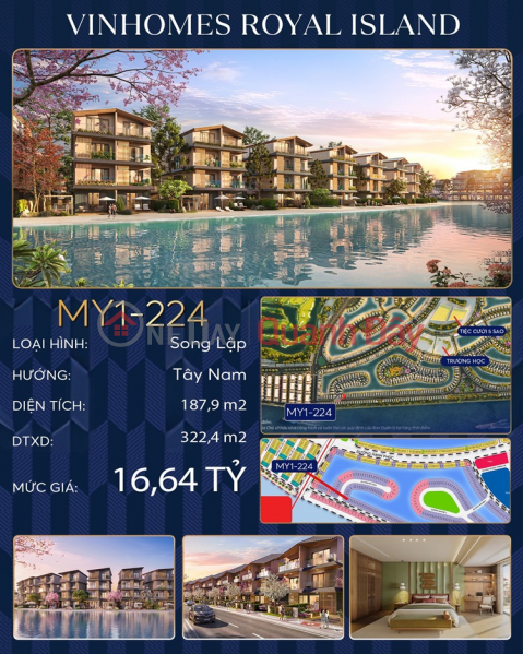 BEAUTIFUL APARTMENT-INVESTMENT PRICE-SELL 2 Apartments VINHOMES ROYAL ISLAND Hai Phong Project _0