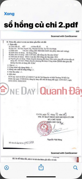 Property Search Vietnam | OneDay | Nhà ở, Niêm yết bán ĐẤT ĐẸP – GIÁ TỐT – CHÍNH CHỦ CẦN BÁN Tại Tân Thạnh Tây cũ, Củ Chi, TP.HCM