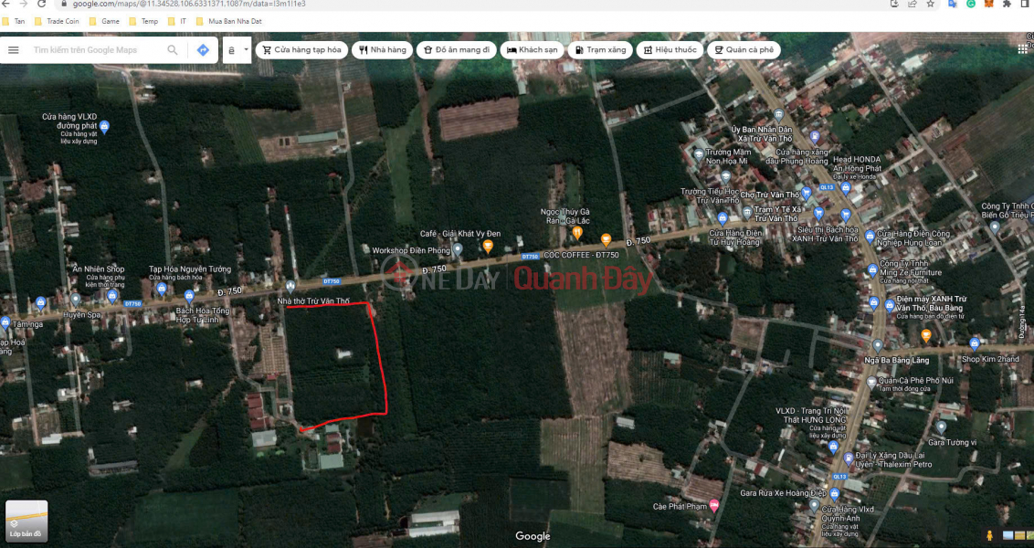 Property Search Vietnam | OneDay | | Sales Listings Land for sale, prime location in the center of Bau Bang, Tru Van Tho 23 street, 6m wide.