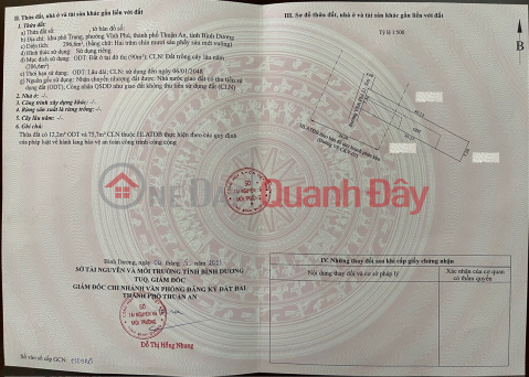 ĐẤT BIỆT THỰ ĐƯỜNG LỚN TẠI VĨNH PHÚ, THUẬN AN, BD _0