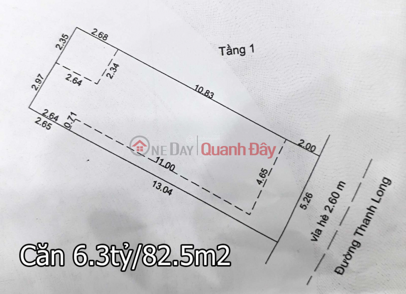 Property Search Vietnam | OneDay | Nhà ở | Niêm yết bán Bán đất 136m2 ngang 6.5m, hướng Đông Nam MT đường Thanh Long,Thanh Bình, Hải Châu