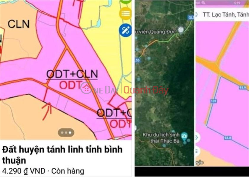 Property Search Vietnam | OneDay | Nhà ở, Niêm yết bán ĐẤT ĐẸP - GIÁ TỐT - Cần Bán Lô Đất Vị Trí Đẹp tại Thị Trấn Lạc Tánh Huyện Tánh Linh, Bình Thuận