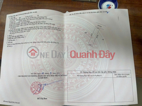 Owner Needs to Sell Beautiful Land Lot in Bui Village - Cam Xa Commune - My Hao Town - Hung Yen _0