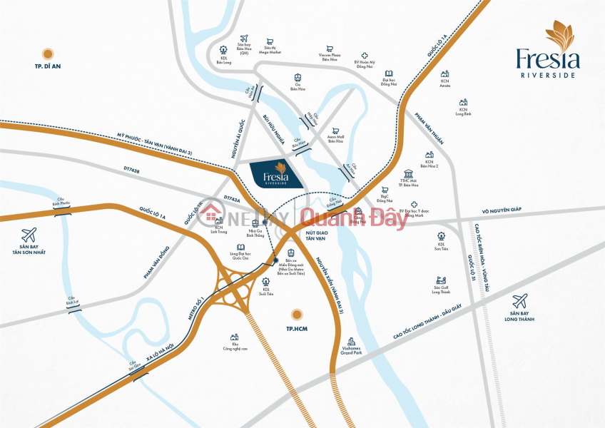 Dự Án Fresia Riverside - Căn Hộ VỊ TRÍ VÀNG Mặt Tiền đường 359 Bùi Hữu Nghĩa, TP. Biên Hoà, Đồng Nai | Việt Nam, Bán đ 2 tỷ