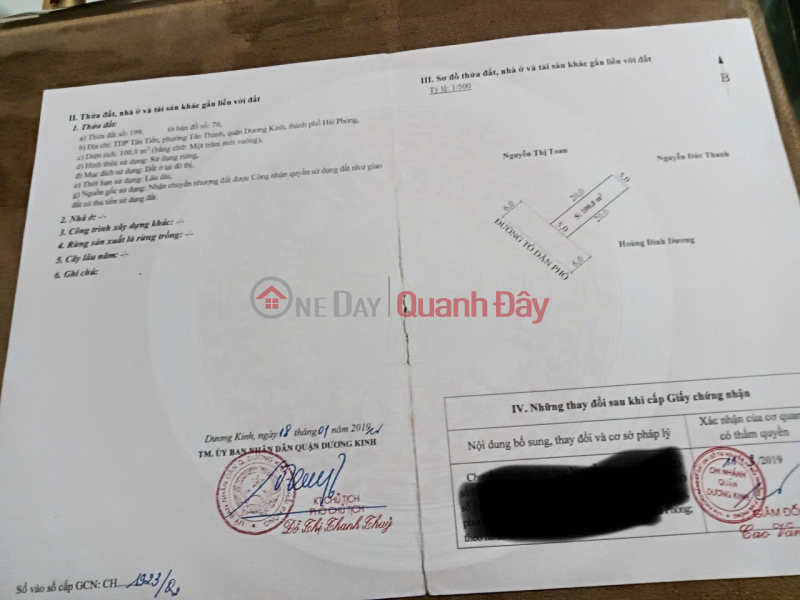 đ 2,6 tỷ | [GIÁ 2,X TỶ] 100M2 TRƯỚC CỔNG TRƯỜNG TIỂU HỌC TÂN THÀNH - ZALO 0567 222 555