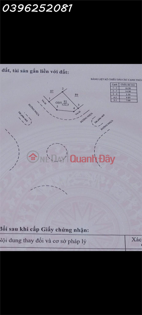 Prime corner plot at a super VIP roundabout, priced at 5.5 billion VND, with an area of 122.5m2, located on National Highway 18, Cong Hoa, Chi Linh. _0