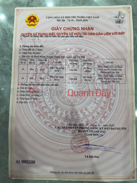 HOT HOT BEAUTIFUL HOUSE – GREAT PRICE – Urgent Sale of a 3-Story House in Sinh Lien, Binh Minh Commune, Hanoi _0