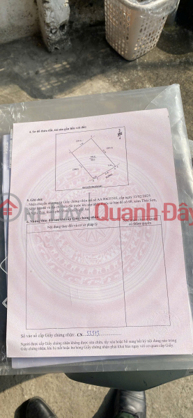 HOT HOT - URGENT SALE: Land plot in Thai Son Hamlet, Vinh Loc Ward, Vinh City, Nghe An Province | Vietnam Sales đ 1.48 Billion