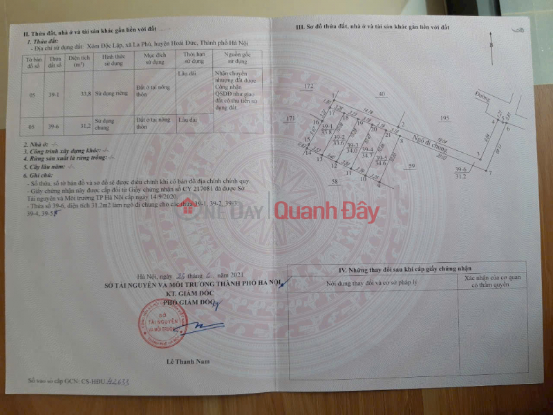 đ 5,7 tỷ | Bán nhà căn góc xóm Độc Lập, La Phù, Hoài Đức - Ngay đô thị mới Geleximco khu D đường Lê Trọng Tấn