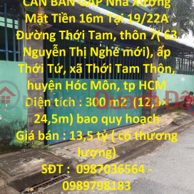 CẦN BÁN GẤP Nhà Xưởng Mặt Tiền 16m Tại Đường Thới Tam - Hóc Môn- Đất Chính Chủ _0