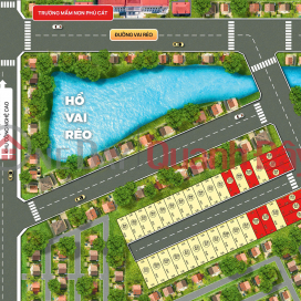 Land for sale in Lang Hoa Lac, 100m2, price 2.65 billion - near FPT school, crowded residential area Nguyen Hung Real Estate - 0989333012 _0