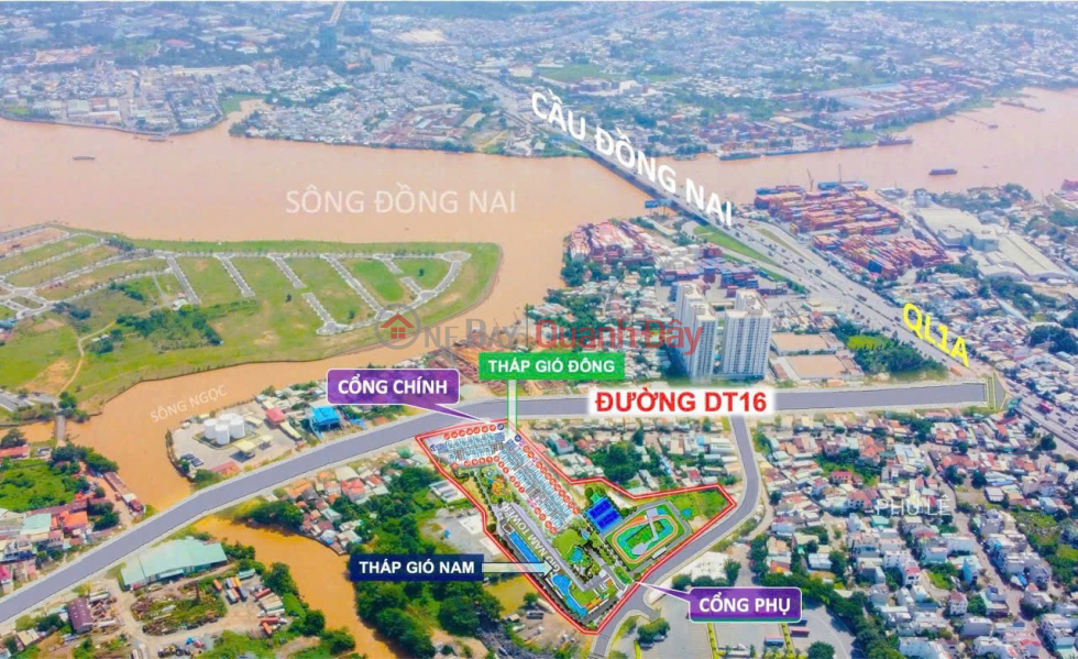 Property Search Vietnam | OneDay | Residential, Sales Listings | Owner selling 2 apartments with direct view of the Dong Nai River, Gió Đông Tower, The Gió Riverside.