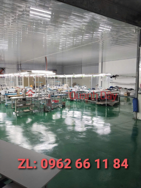Factory\\/warehouse for rent, 650m2 in area, located in Minh Phuong - Nham Son - Yen Dung - Bac Giang. Rental Listings