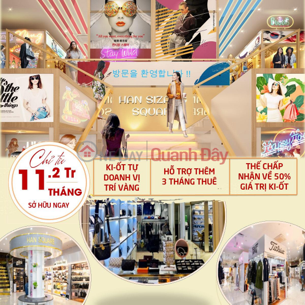 Business opportunity during TET with self-employed Kiosk Only 11.2 million/month Rental Listings