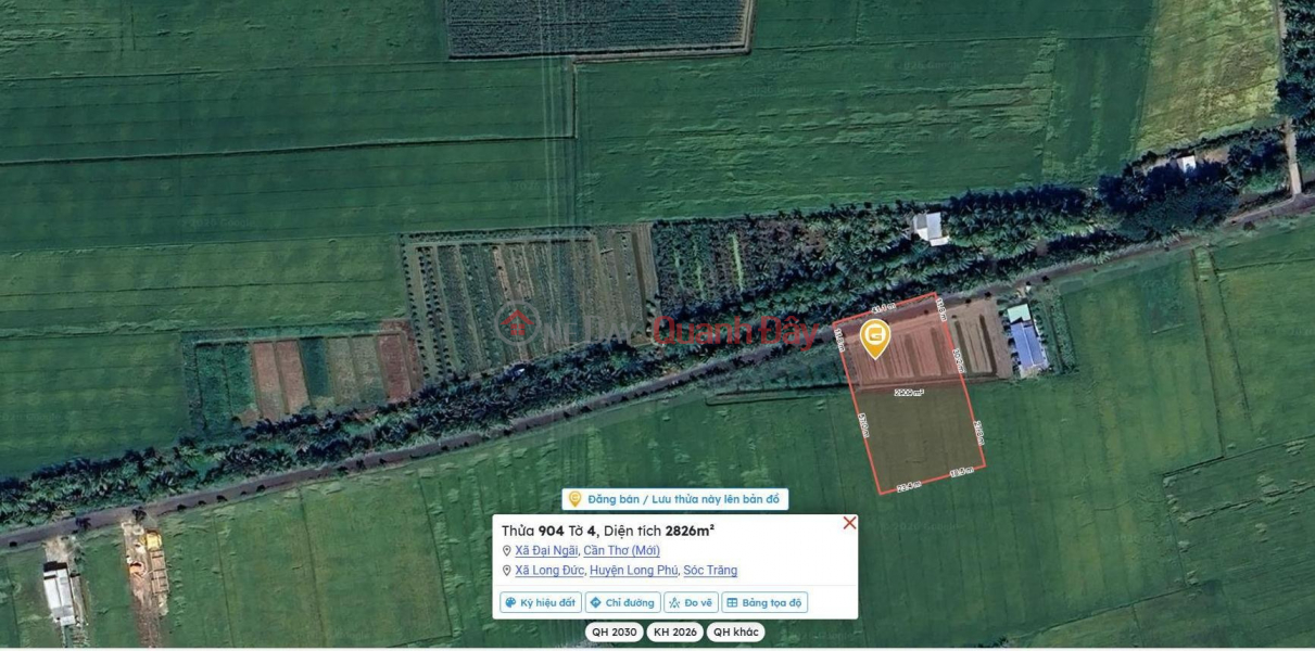 PRIME LAND – GREAT PRICE – OWNER URGENTLY SELLING in Long Duc Commune, Long Phu District, Soc Trang Province, Vietnam | Sales | đ 1.5 Billion
