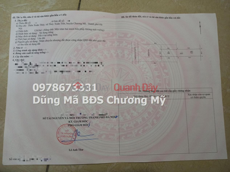 Property Search Vietnam | OneDay | Residential | Sales Listings, PRICE ONLY 5TY6 TO OWN BUSINESS LAND LOT IN THUY XUAN TIEN-CHUONG MY