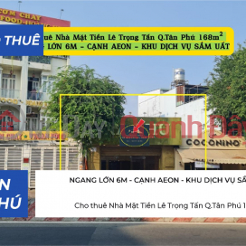 House for rent on Le Trong Tan Street, Tan Phu District, 168m² - near AEON Mall. _0